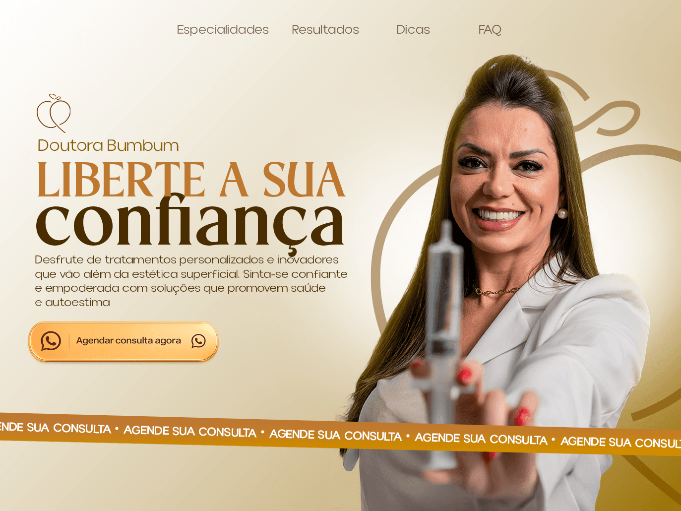 Landing page para Harmonização Corporal — Dra. Bumbum